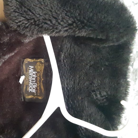 Men's Vintage John Blair's 48L Tan Menswear Shearling Lined Coat - Picture 3 of 4